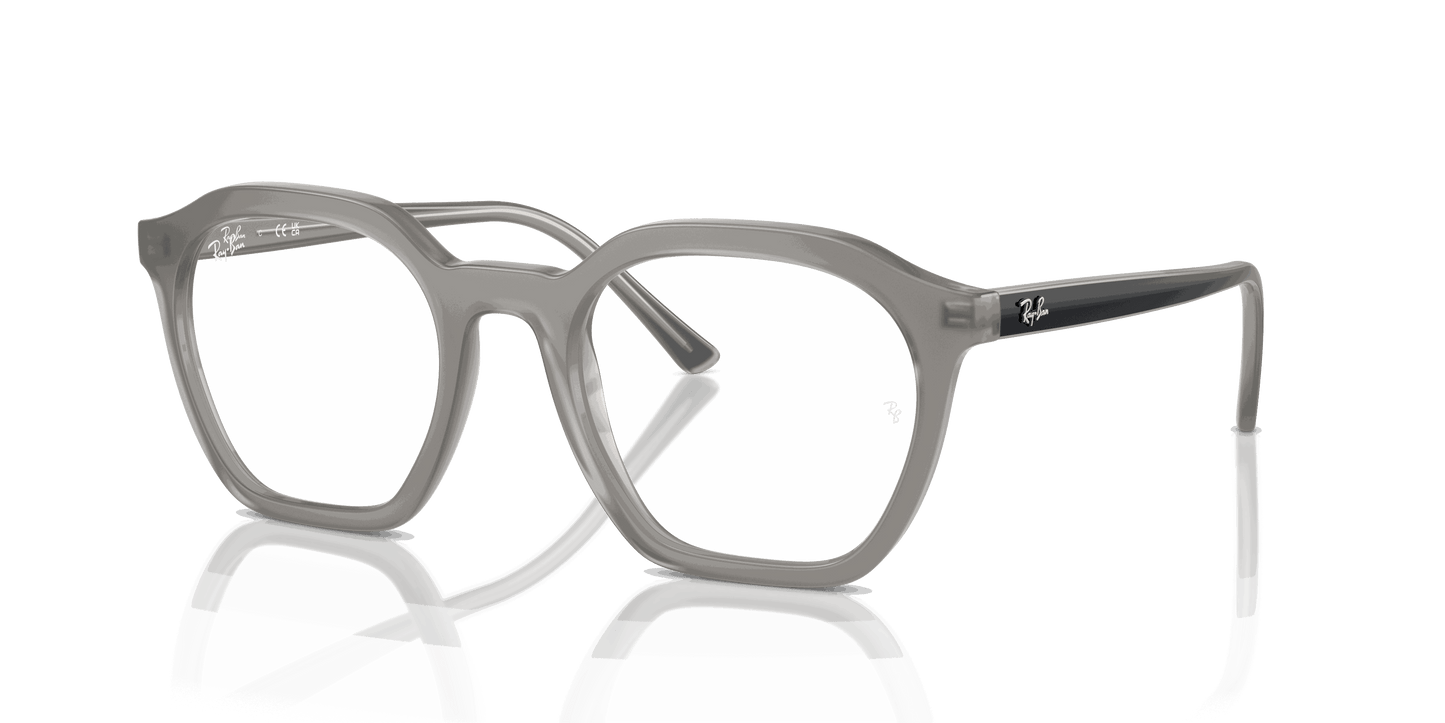 [Clear Lenses, Polished Opal Grey Frame]