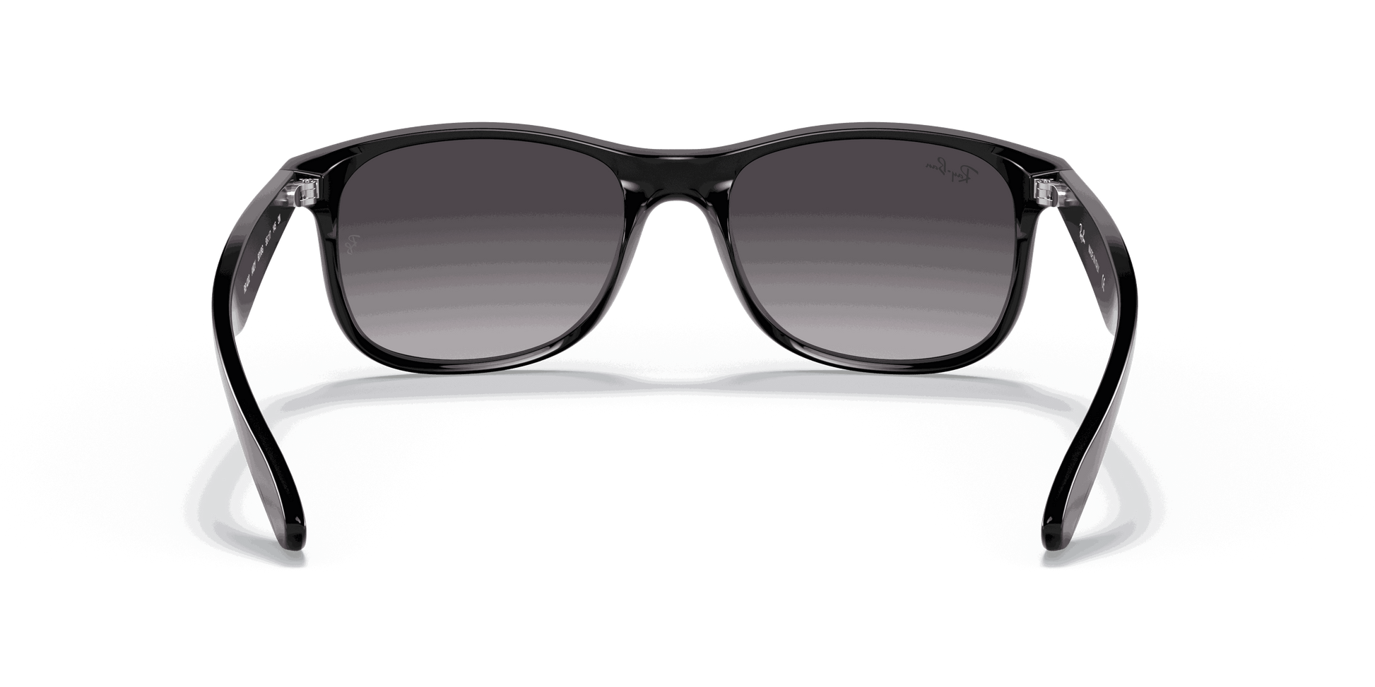 [Light Grey Gradient Dark Grey Lenses, Polished Black Frame]
