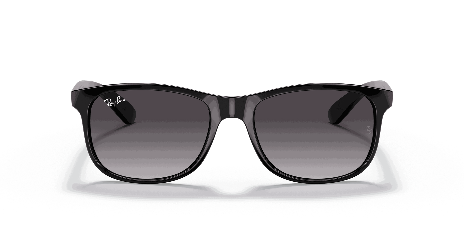 [Light Grey Gradient Dark Grey Lenses, Polished Black Frame]