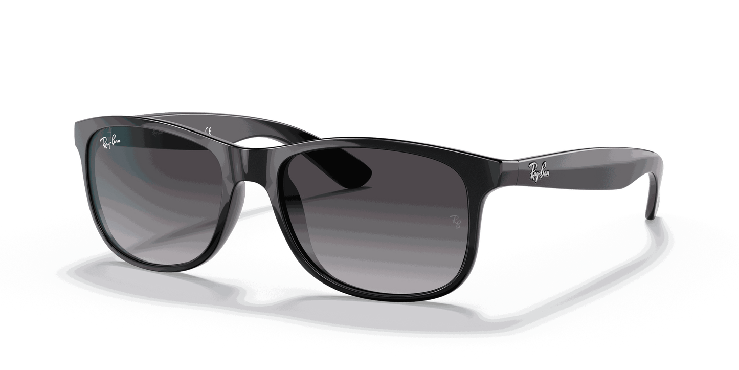 [Light Grey Gradient Dark Grey Lenses, Polished Black Frame]