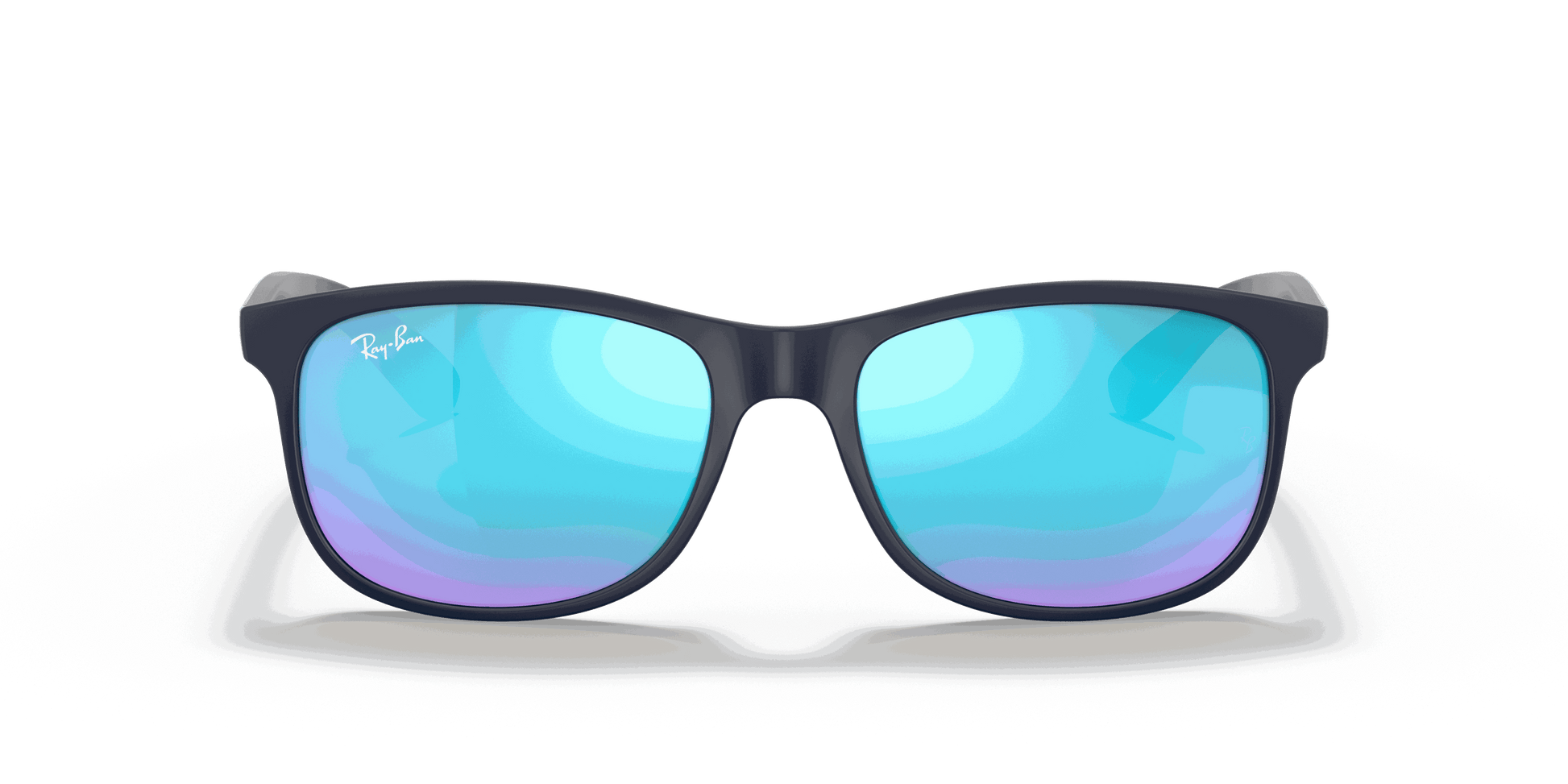 [Blue Mirror Lenses, Matte Blue Frame]