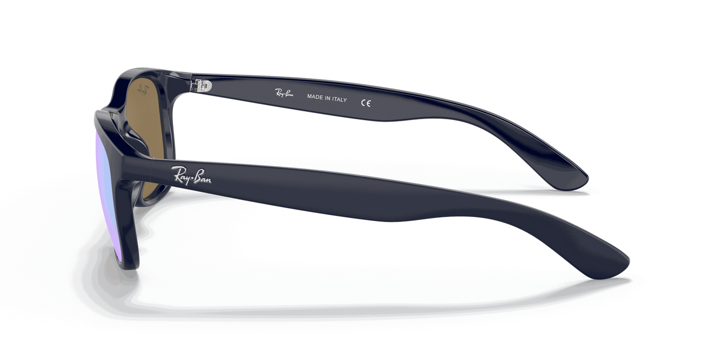 [Blue Mirror Lenses, Matte Blue Frame]