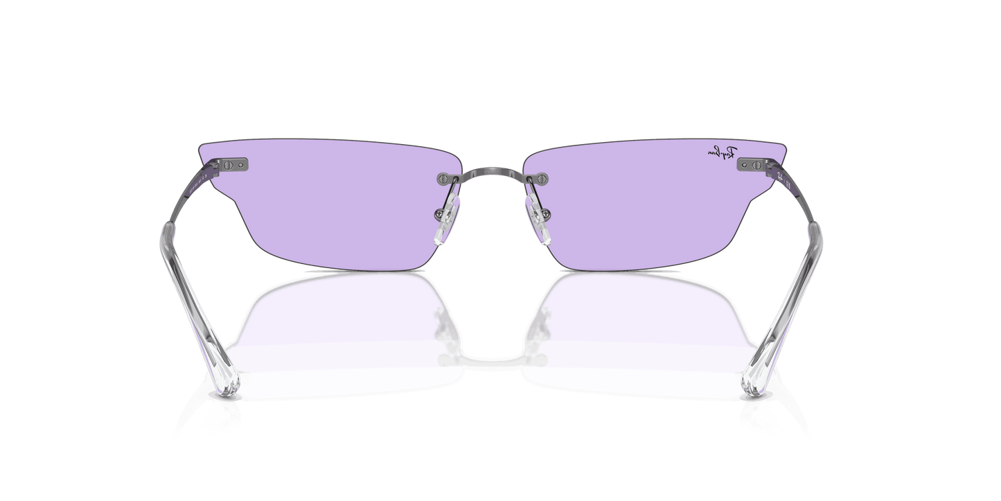 [Violet Lenses, Polished Gunmetal Frame]