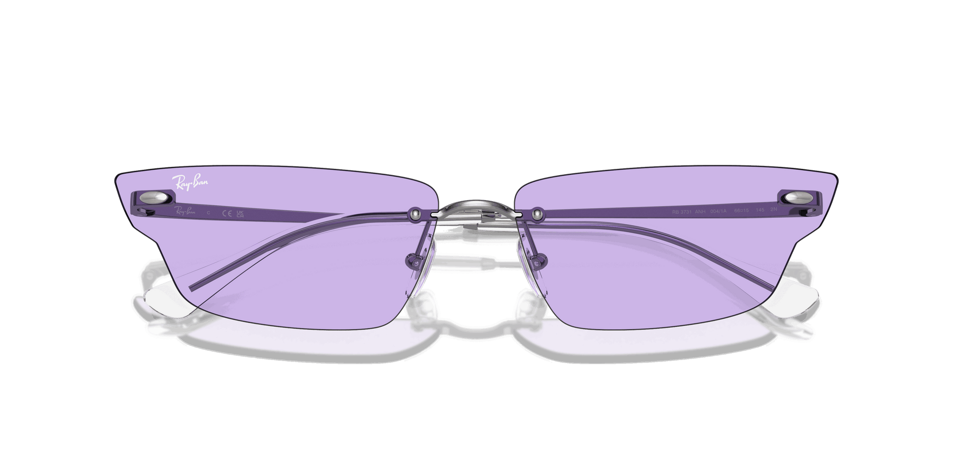 [Violet Lenses, Polished Gunmetal Frame]