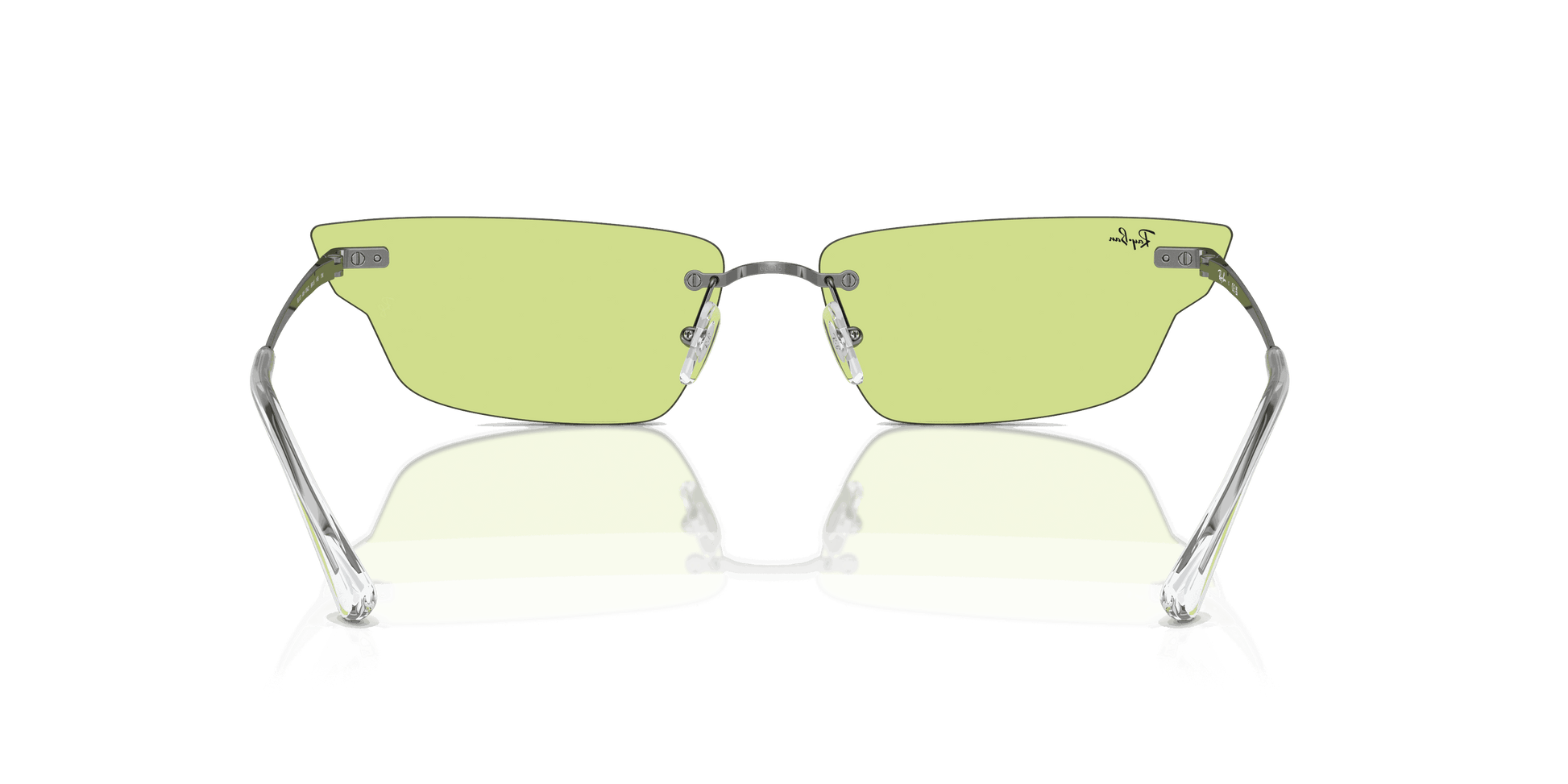 [Green Lenses, Polished Gunmetal Frame]