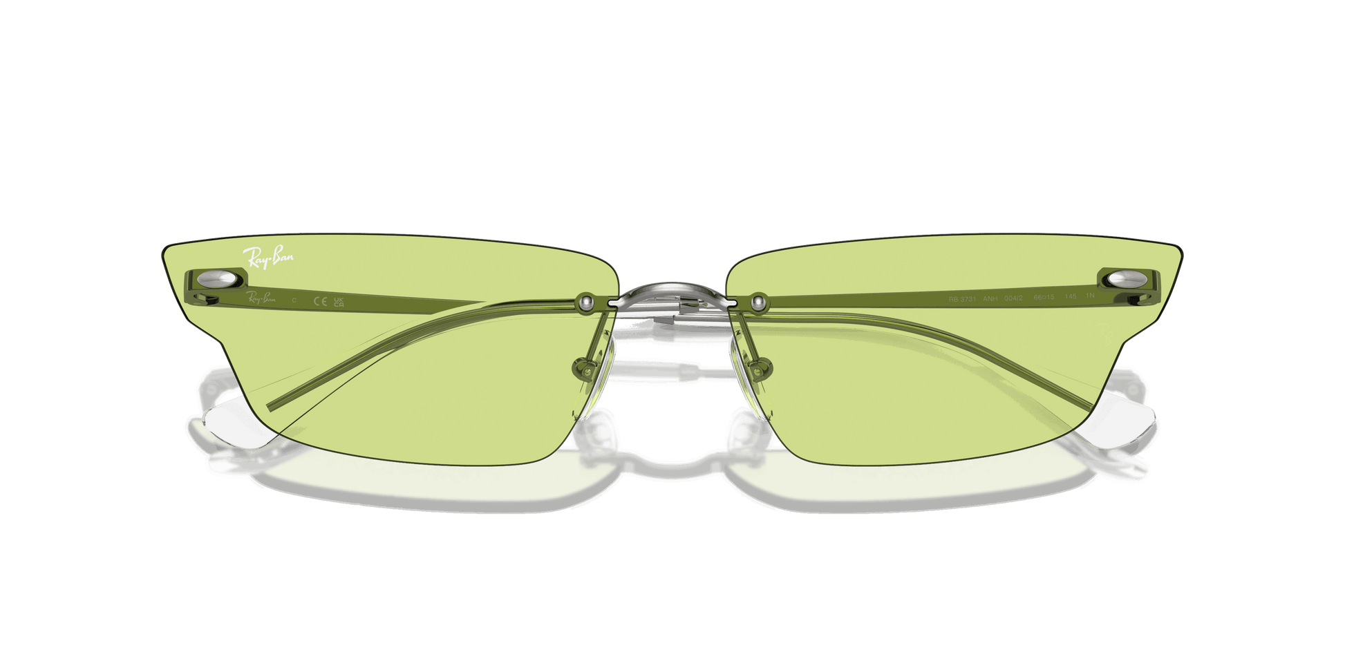 [Green Lenses, Polished Gunmetal Frame]