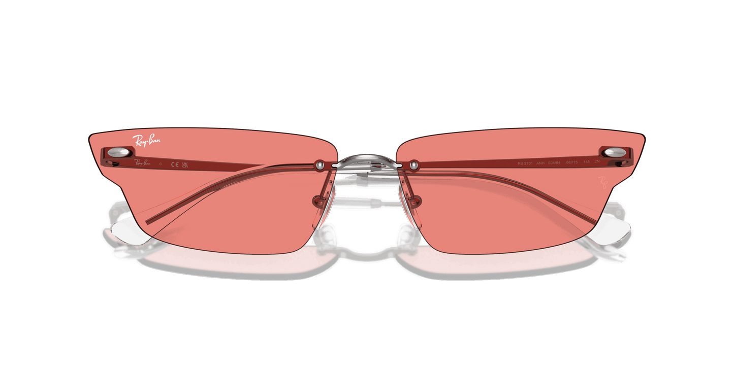 [Pink Lenses, Polished Gunmetal Frame]