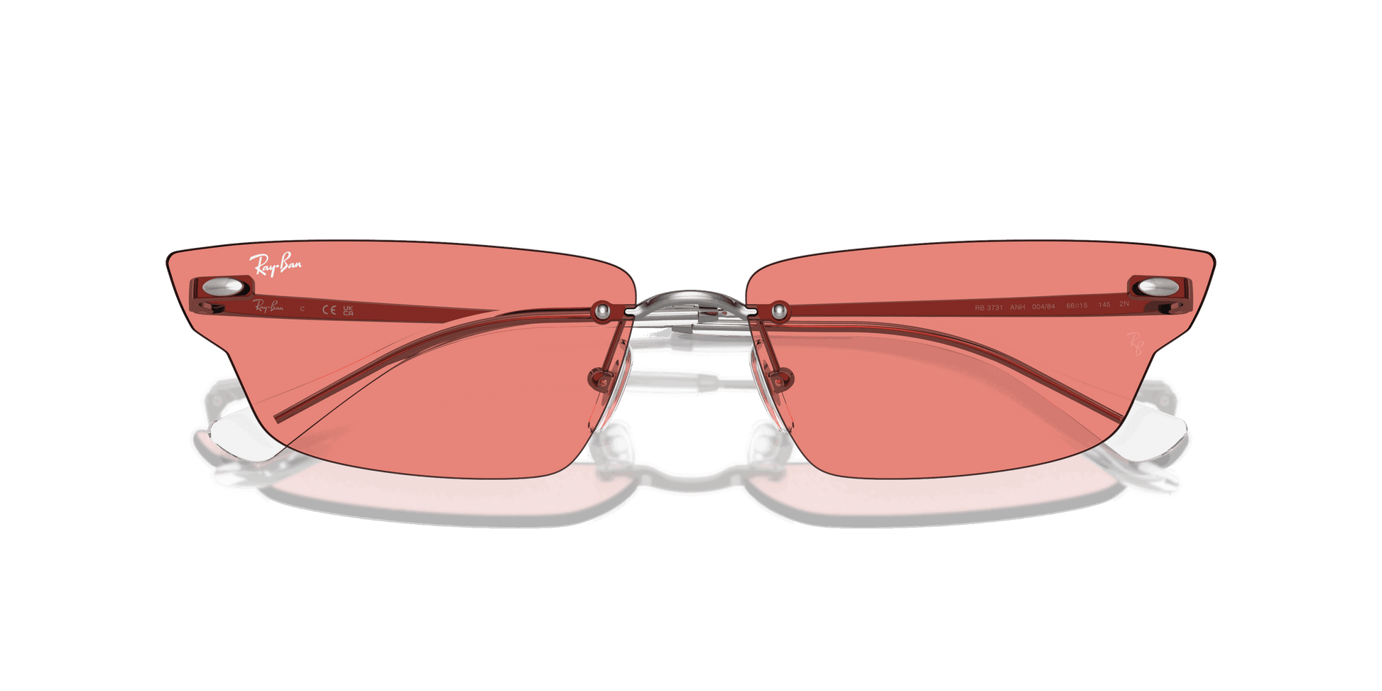 [Pink Lenses, Polished Gunmetal Frame]
