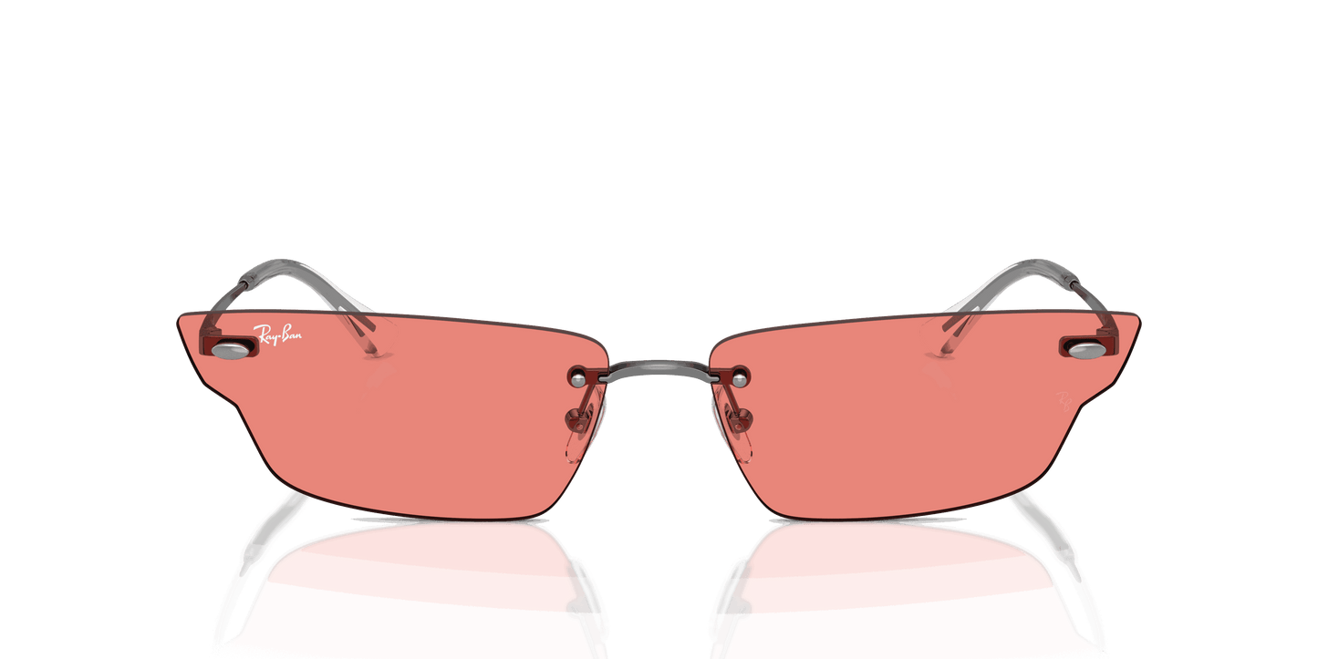 [Pink Lenses, Polished Gunmetal Frame]