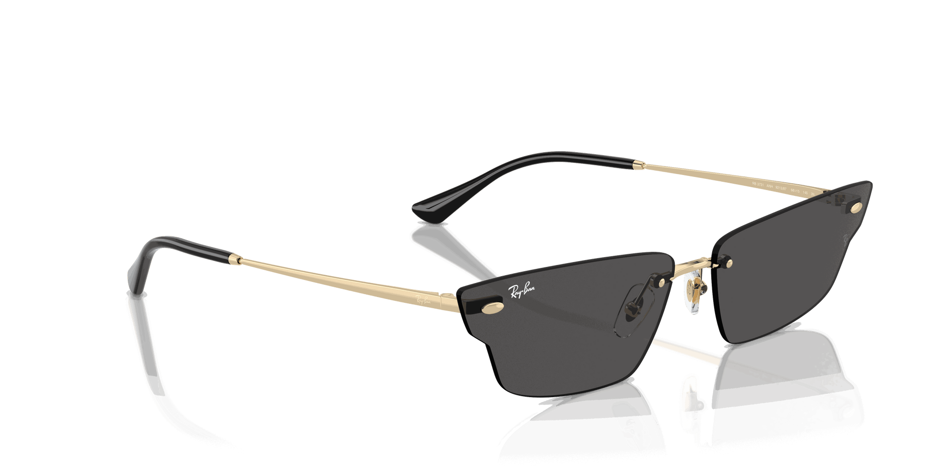 [Dark Grey Lenses, Polished Light Gold Frame]