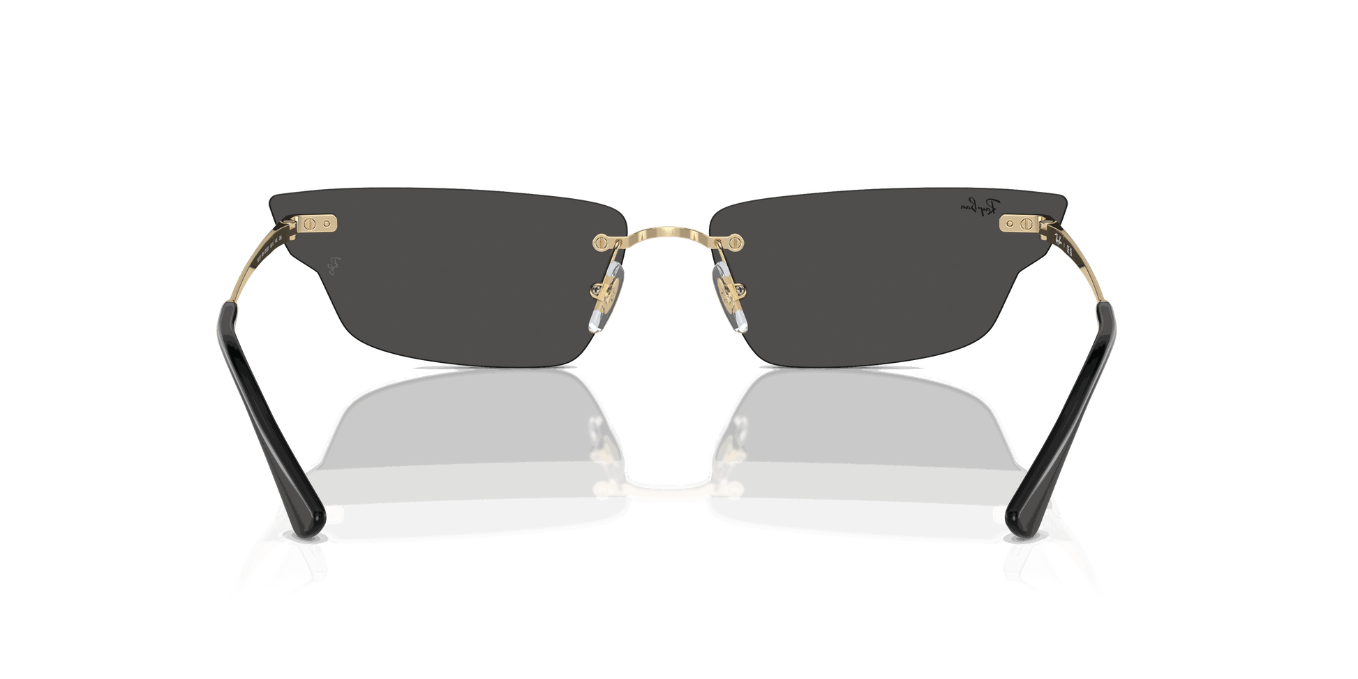 [Dark Grey Lenses, Polished Light Gold Frame]