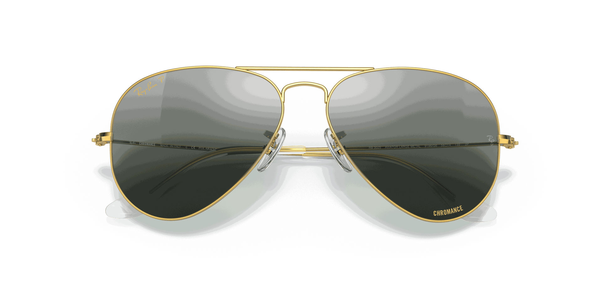 [Silver/Blue Lenses, Polished Gold Frame]