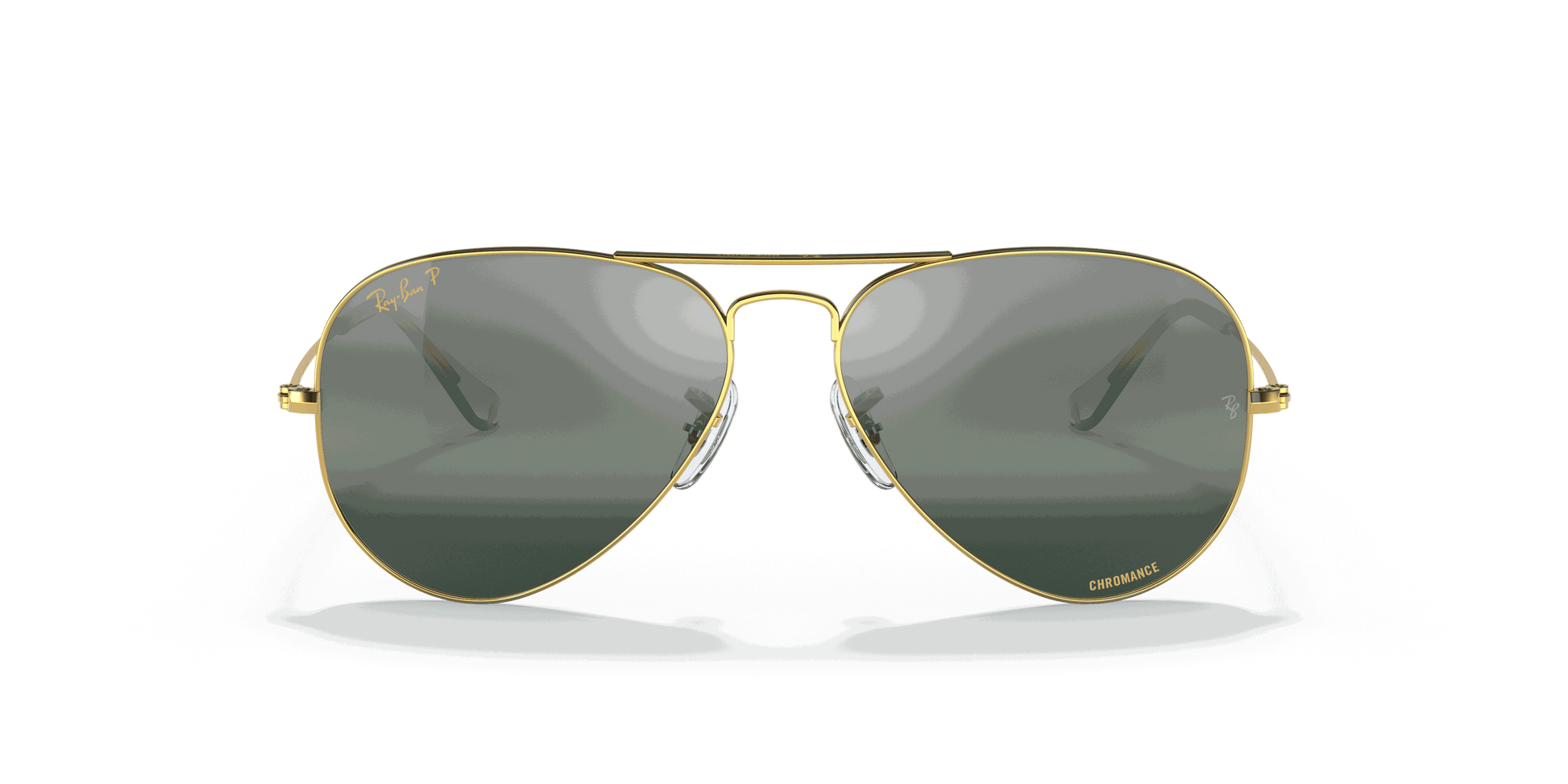 [Silver/Blue Lenses, Polished Gold Frame]