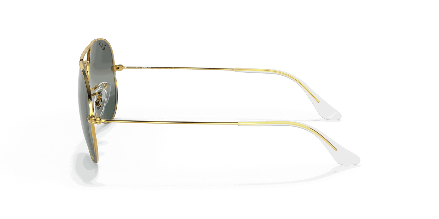 [Silver/Blue Lenses, Polished Gold Frame]