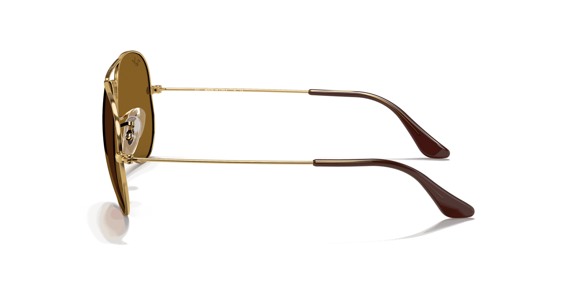 [B-15 Brown Lenses, Polished Arista Gold Frame]