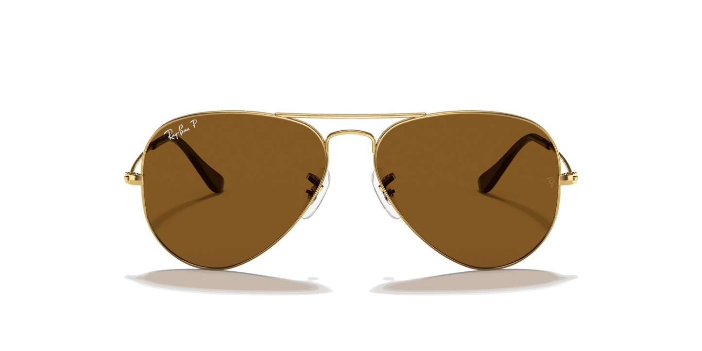[Brown Lenses, Polished Arista Gold Frame]