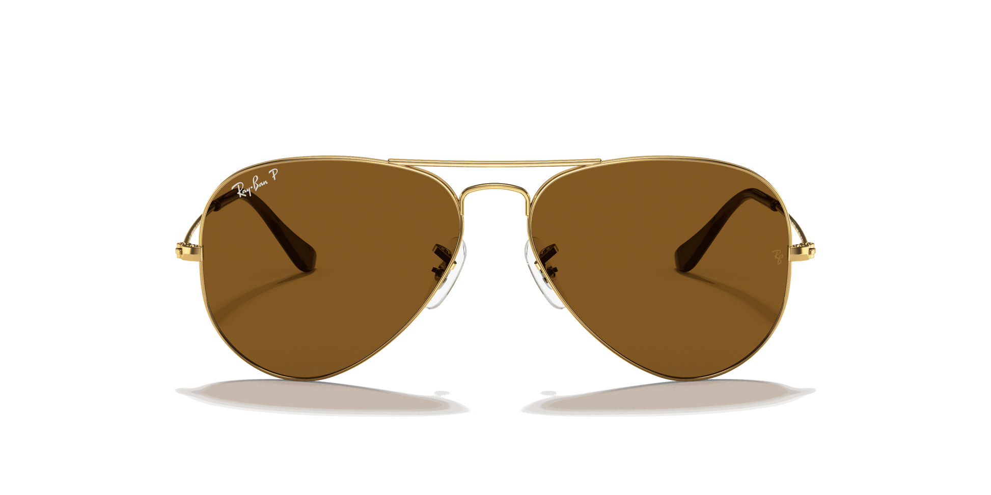 [Brown Lenses, Polished Arista Gold Frame]