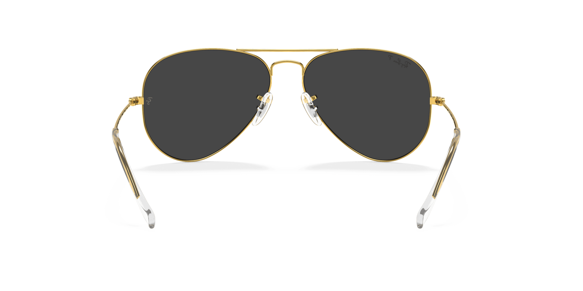 [Black Lenses, Polished Gold Frame]