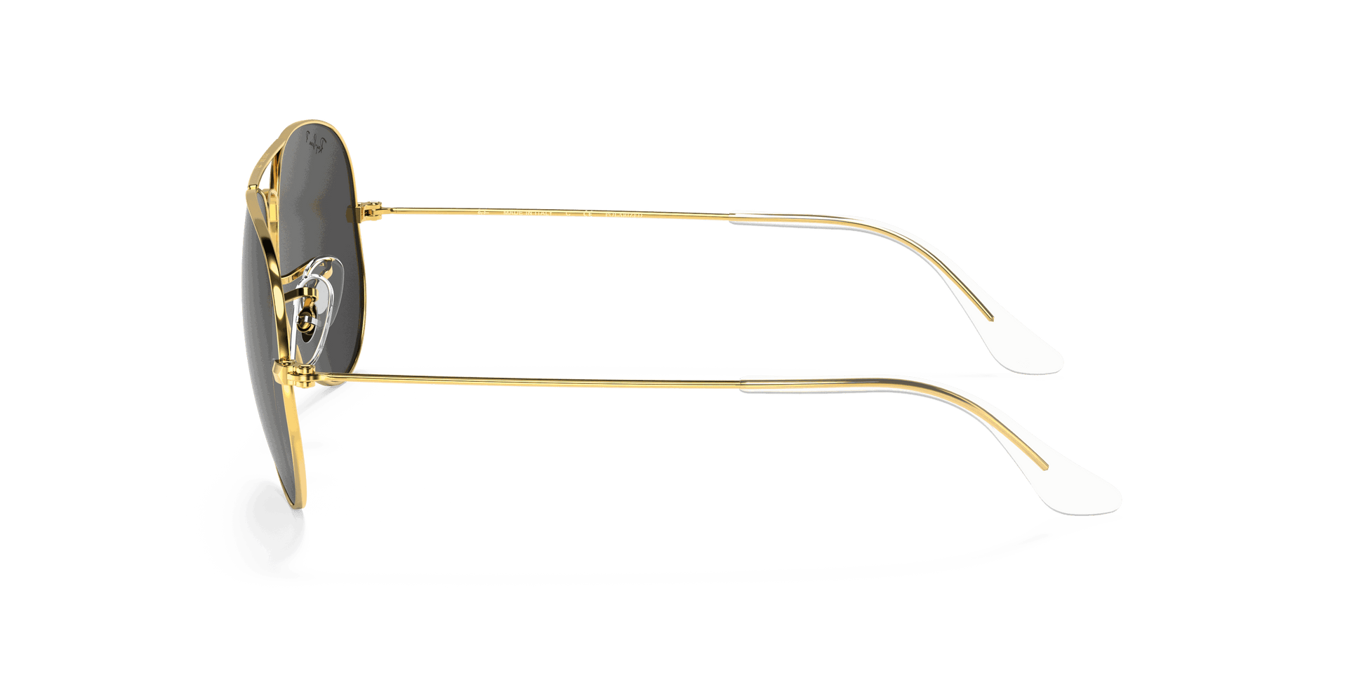[Black Lenses, Polished Gold Frame]