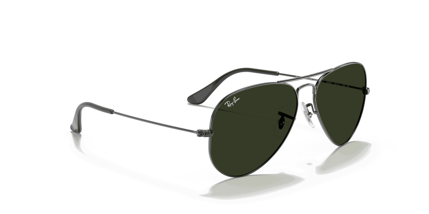 [G-15 Green Lenses, Polished Gunmetal Frame]