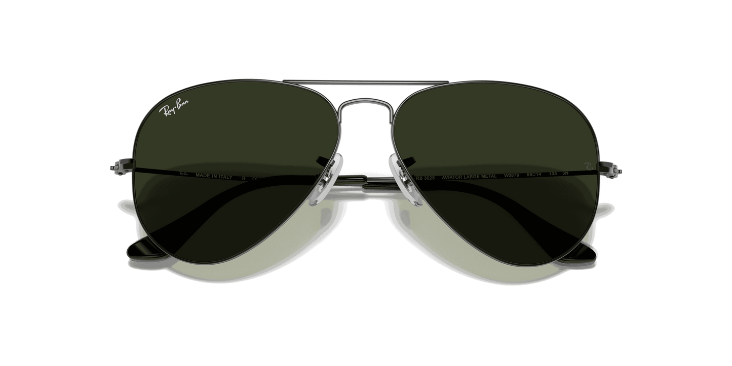 [G-15 Green Lenses, Polished Gunmetal Frame]