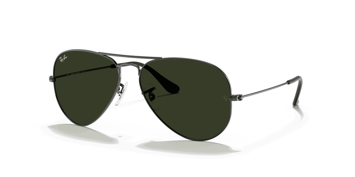[G-15 Green Lenses, Polished Gunmetal Frame]