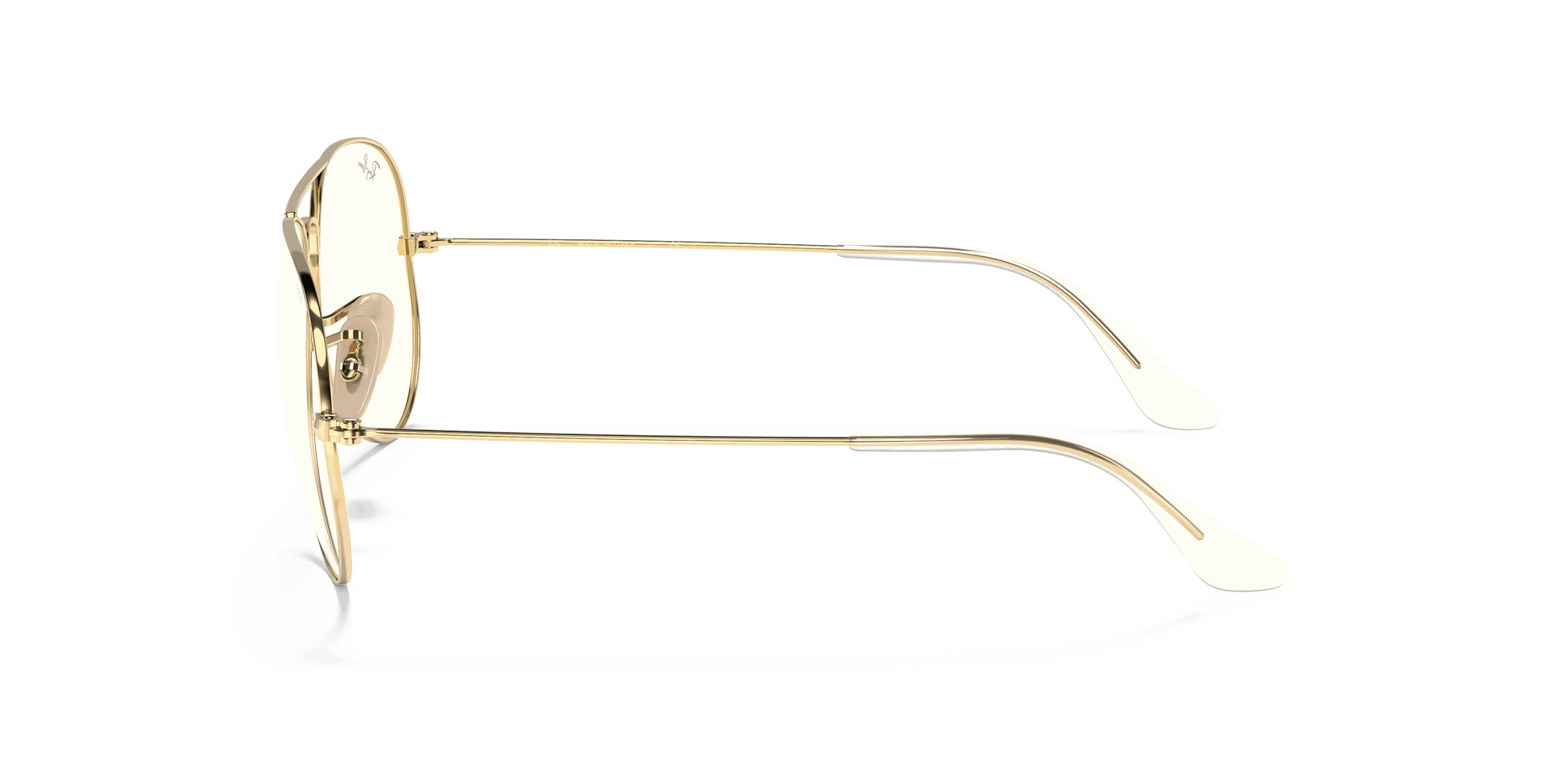 [Clear Grey Lenses, Polished Arista Gold Frame]