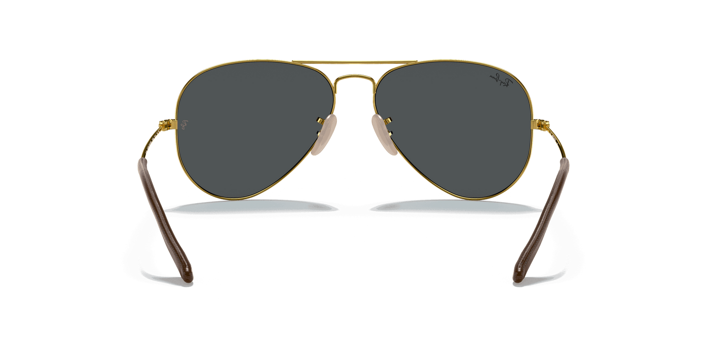 [Blue/Grey Classic Lenses, Polished Arista Gold Frame]