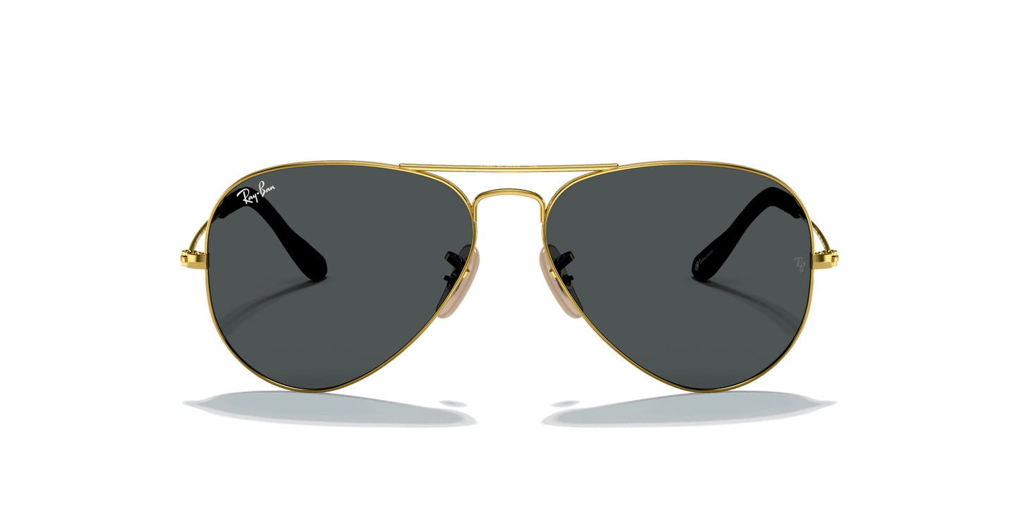 [Blue/Grey Classic Lenses, Polished Arista Gold Frame]