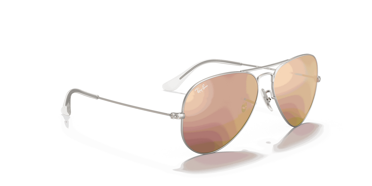 [Copper Flash Lenses, Matte Silver Frame]