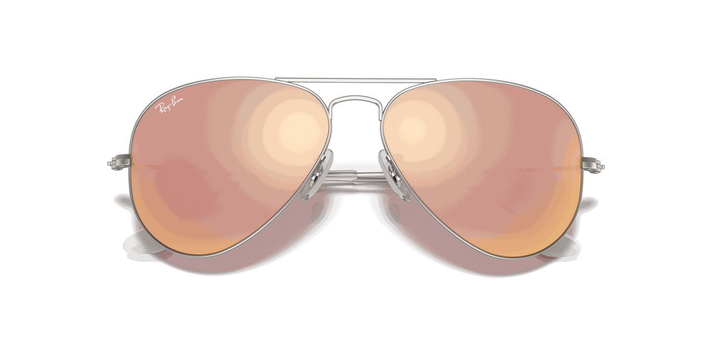 [Copper Flash Lenses, Matte Silver Frame]