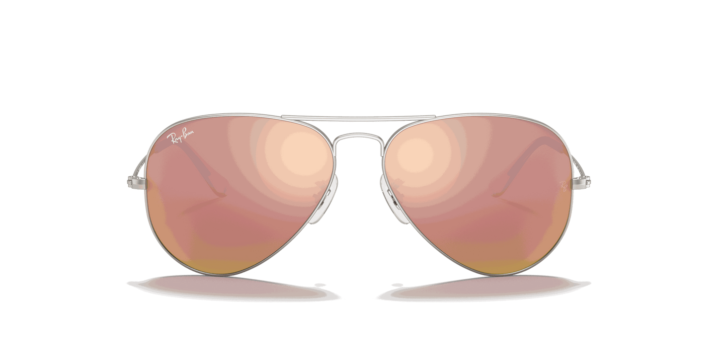 [Copper Flash Lenses, Matte Silver Frame]