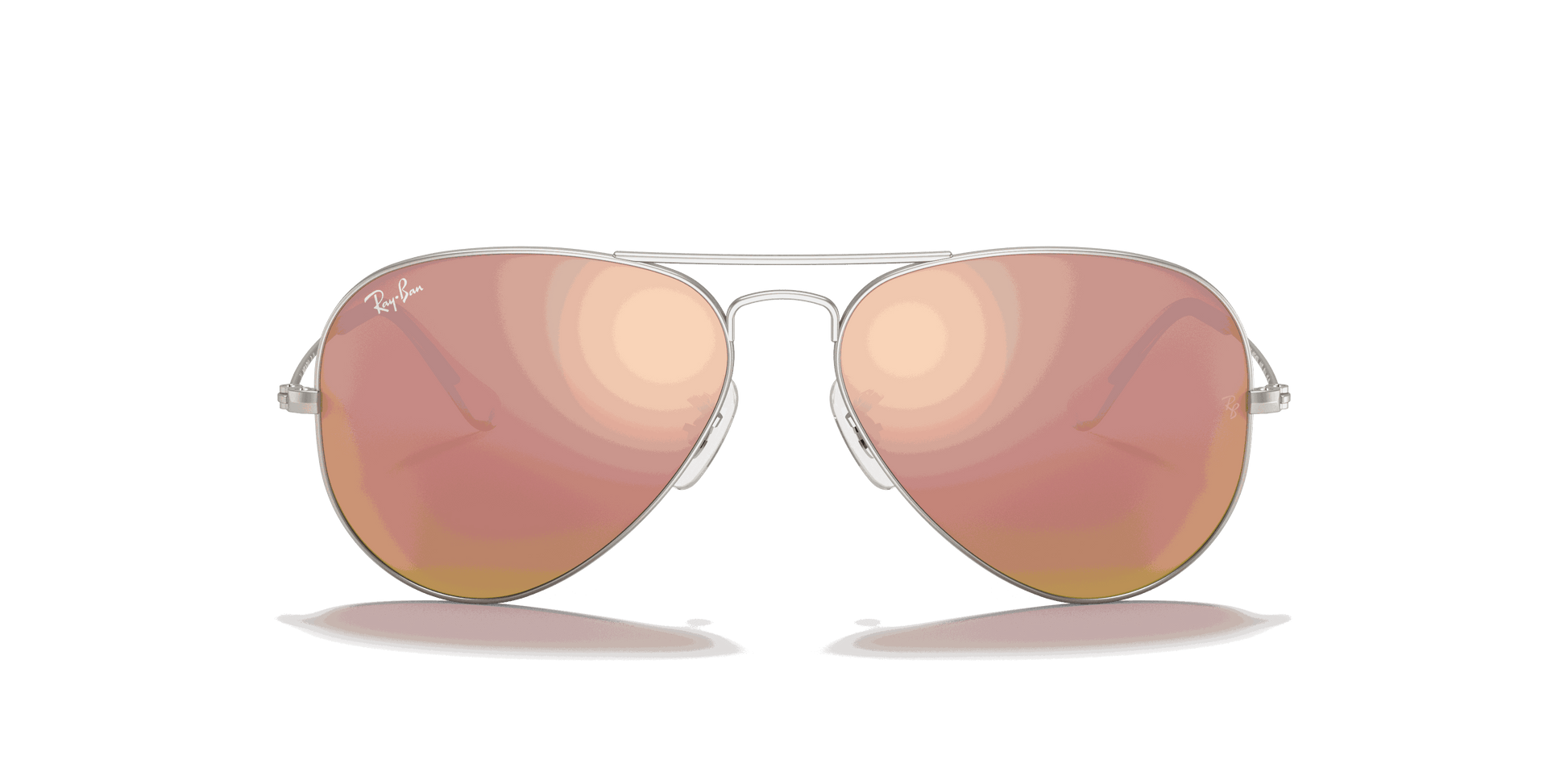 [Copper Flash Lenses, Matte Silver Frame]