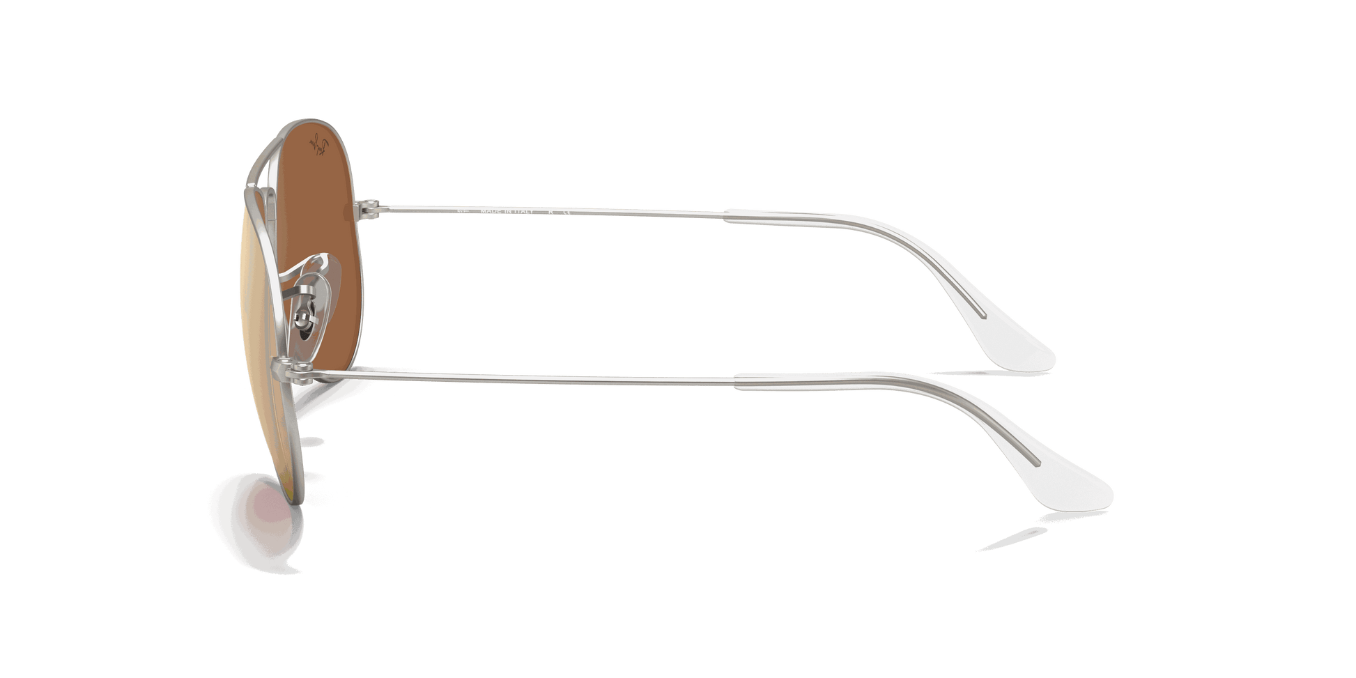 [Copper Flash Lenses, Matte Silver Frame]
