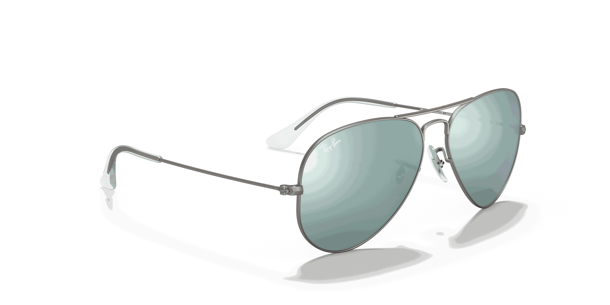 [Silver Flash Lenses, Matte Gunmetal Frame]