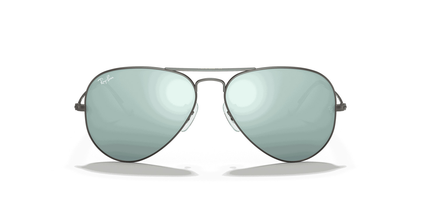 [Silver Flash Lenses, Matte Gunmetal Frame]