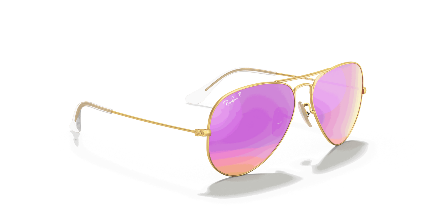 [Cyclamen Flash Lenses, Matte Gold Frame]