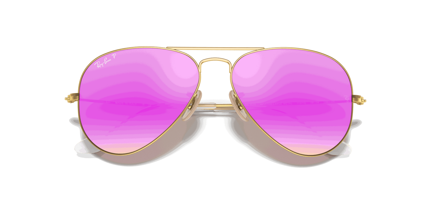 [Cyclamen Flash Lenses, Matte Gold Frame]