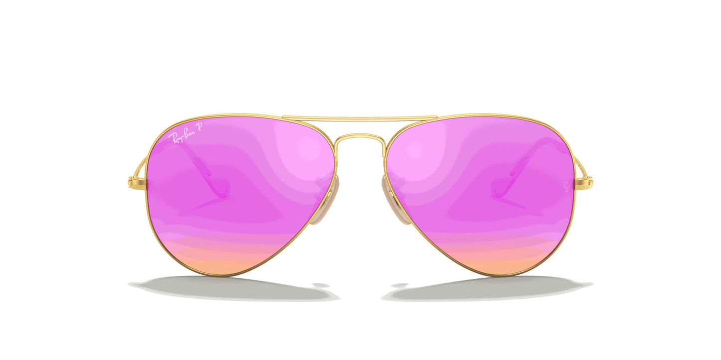[Cyclamen Flash Lenses, Matte Gold Frame]