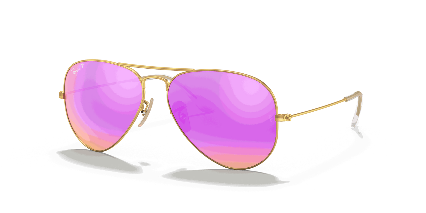 [Cyclamen Flash Lenses, Matte Gold Frame]