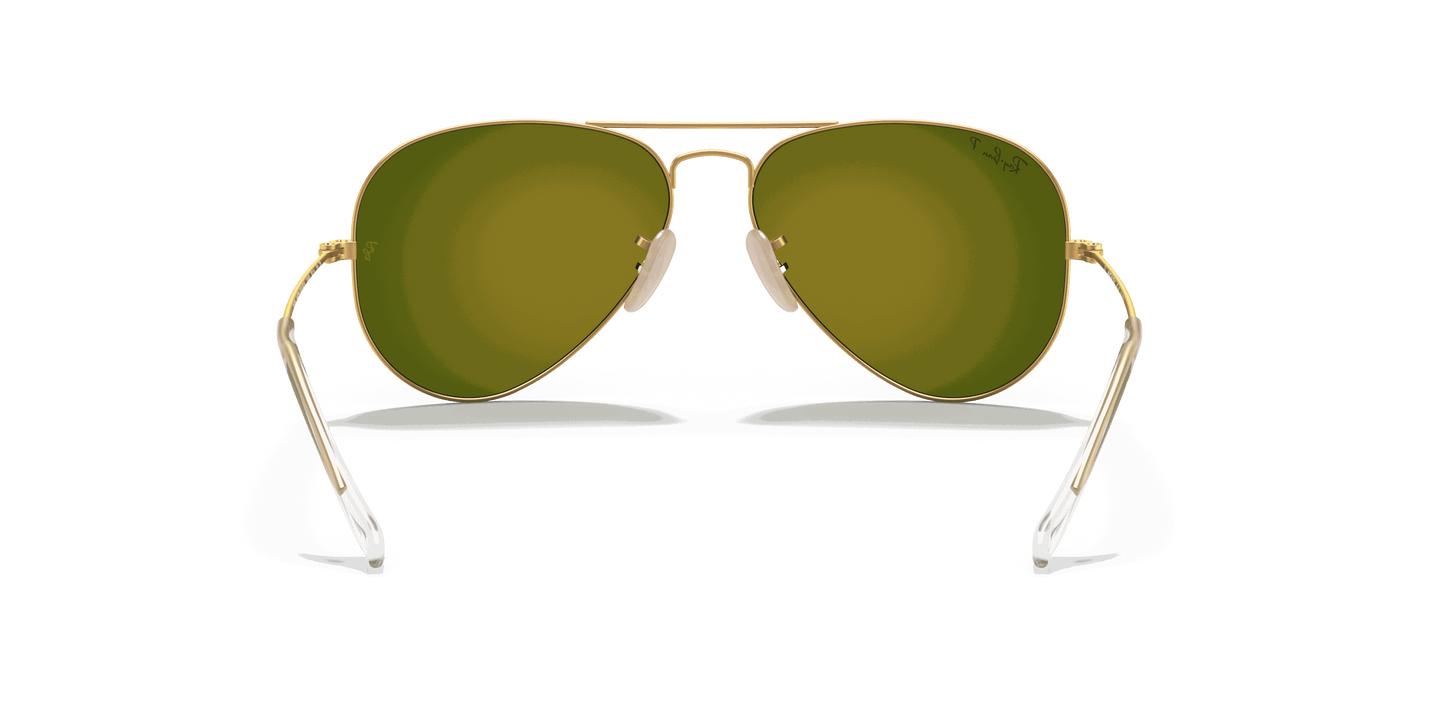 [Orange Flash Lenses, Matte Gold Frame]