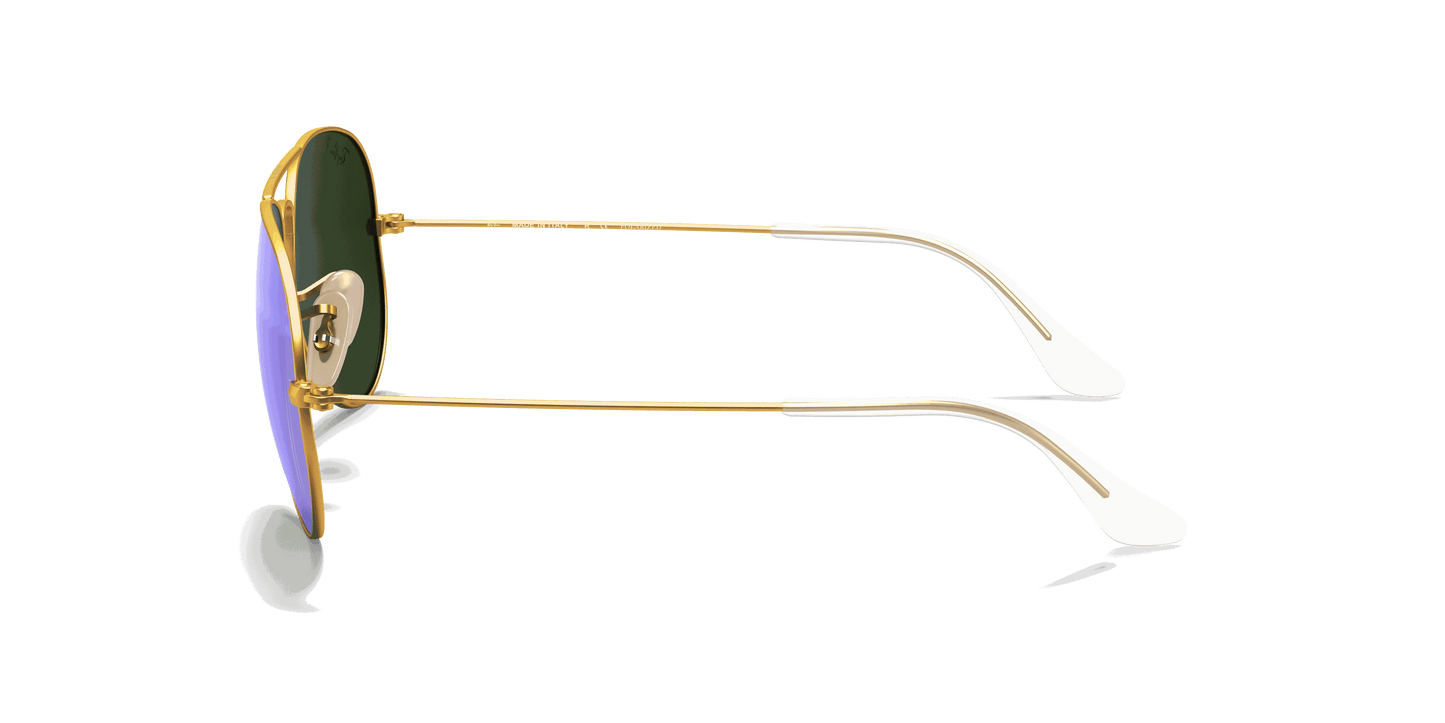 [Blue Lenses, Matte Gold Frame]