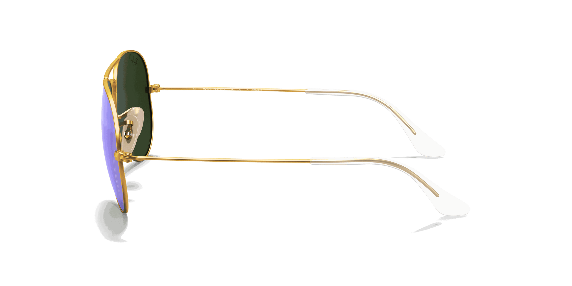 [Blue Lenses, Matte Gold Frame]