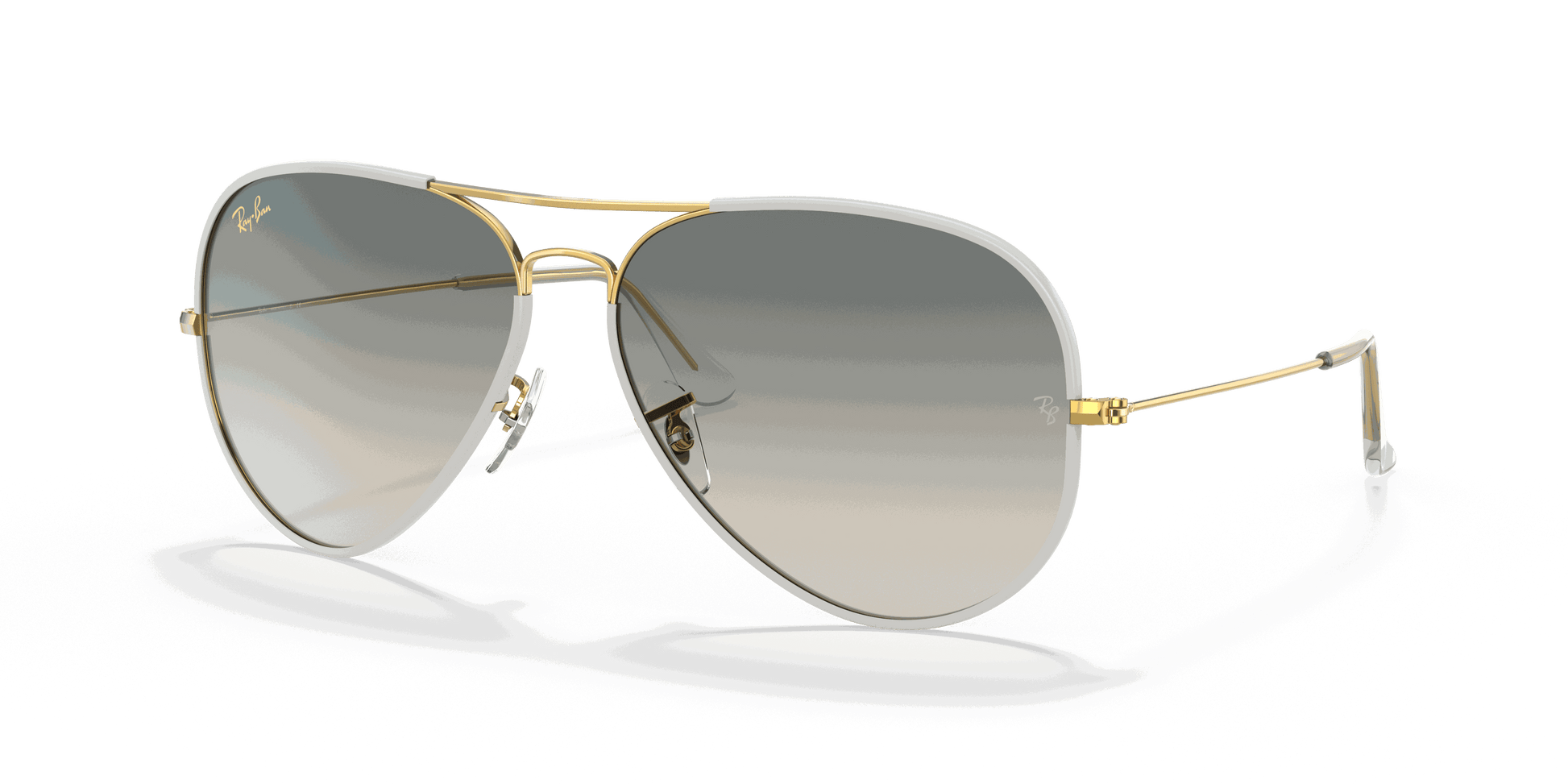 [Light Grey Gradient Lenses, Polished Grey Frame]