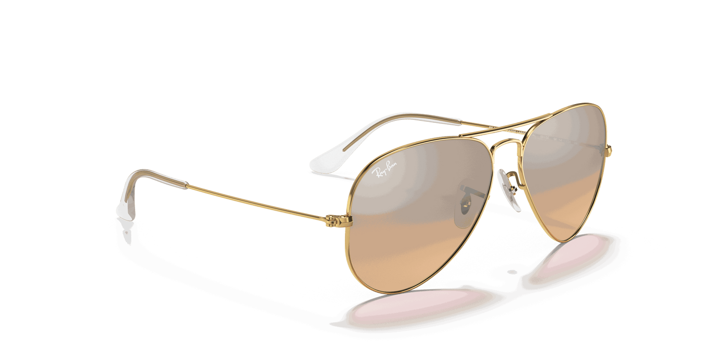 [Silver/Pink Lenses, Polished Arista Gold Frame]