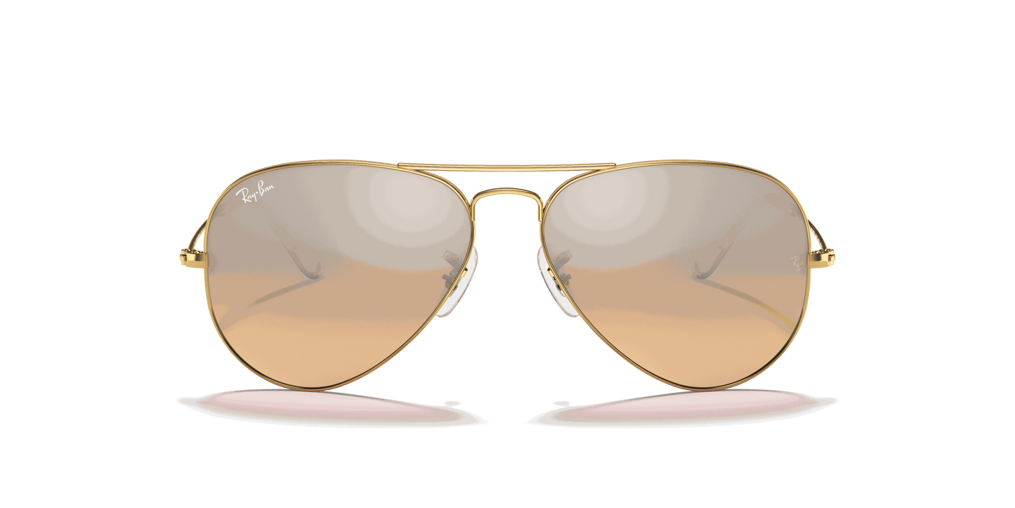 [Silver/Pink Lenses, Polished Arista Gold Frame]