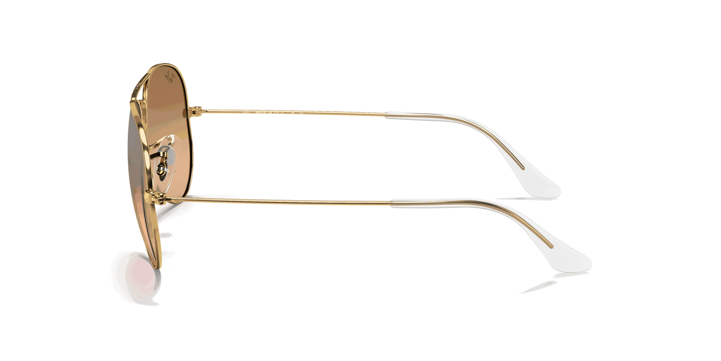 [Silver/Pink Lenses, Polished Arista Gold Frame]