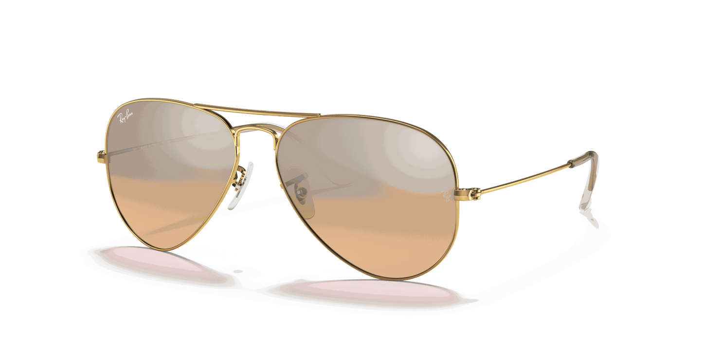 [Silver/Pink Lenses, Polished Arista Gold Frame]