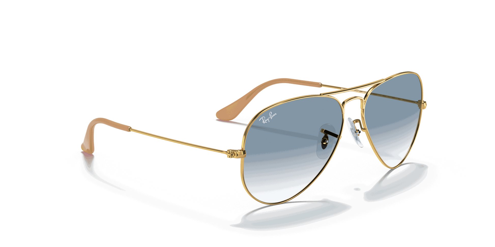 [Light Blue Lenses, Polished Arista Gold Frame]