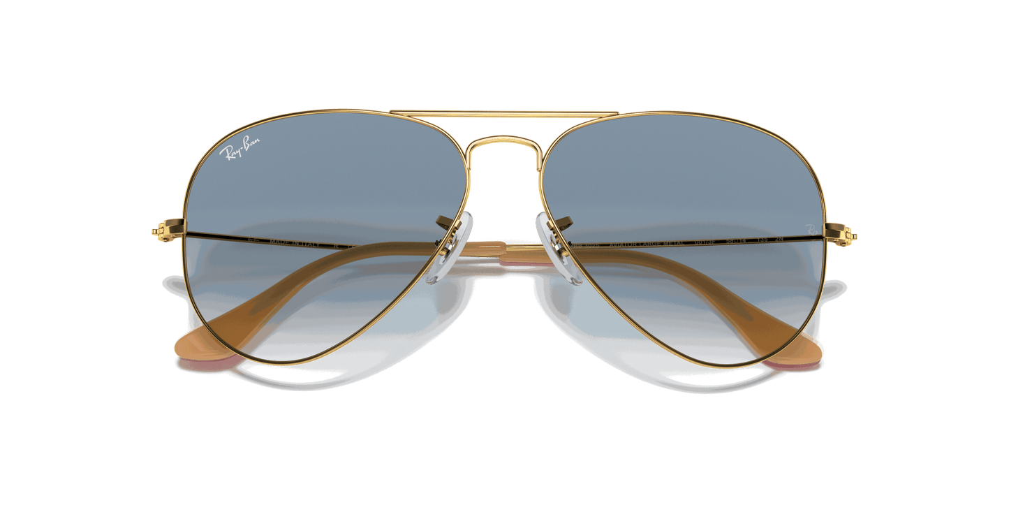 [Light Blue Lenses, Polished Arista Gold Frame]